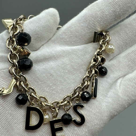 Dolce & Gabbana Gold and Black Charm Bracelet - Picture 4 of 5